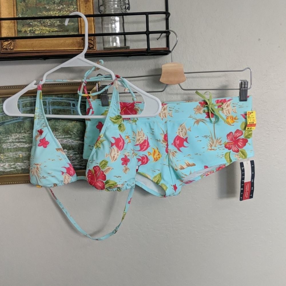 NWTDesigner string halter back swim AND hip-hugger